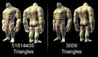 A Low and High Poly Comparison of an Ogre